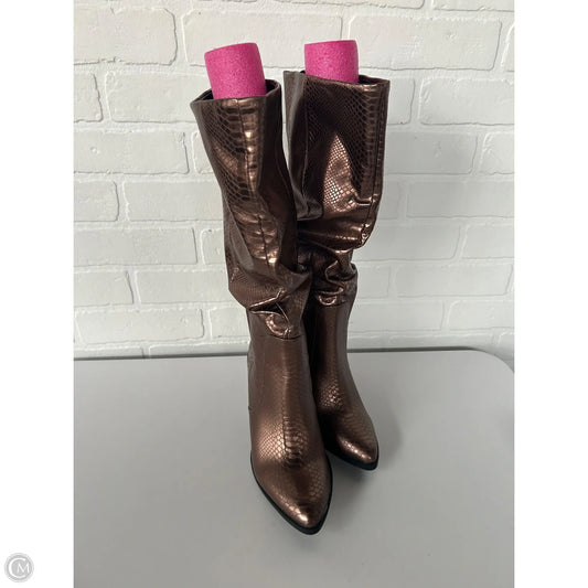 Boots Knee Heels By Dolce Vita In Bronze, Size: 7