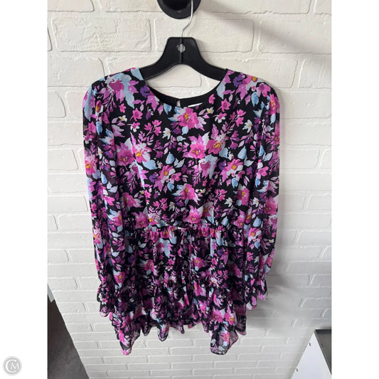 Dress Casual Short By Bar Iii In Black & Pink, Size: L