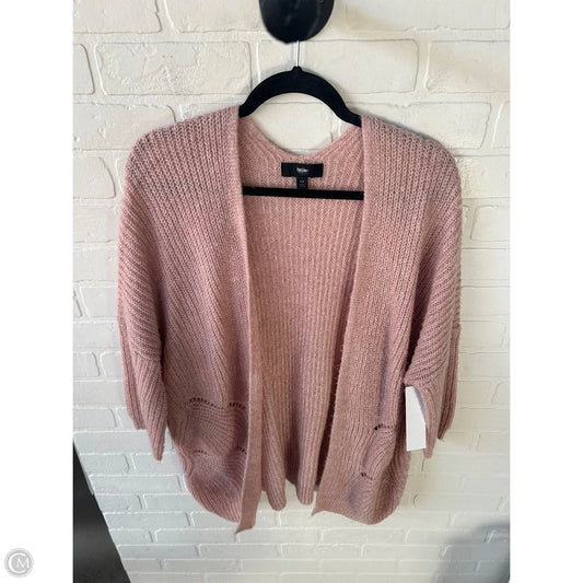 Sweater Cardigan By Mossimo In Pink, Size: M