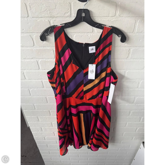 Dress Casual Short By Cabi In Black & Pink, Size: L