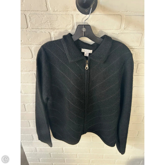 Sweater Cardigan By Christopher And Banks In Black, Size: L