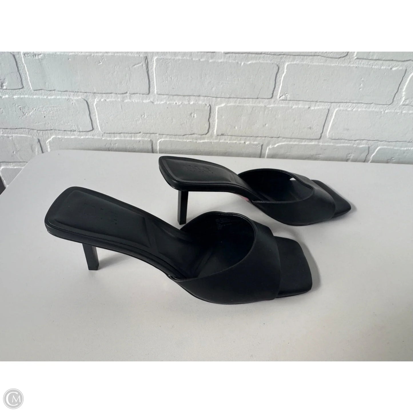 Sandals Heels Stiletto By Inc In Black, Size: 10