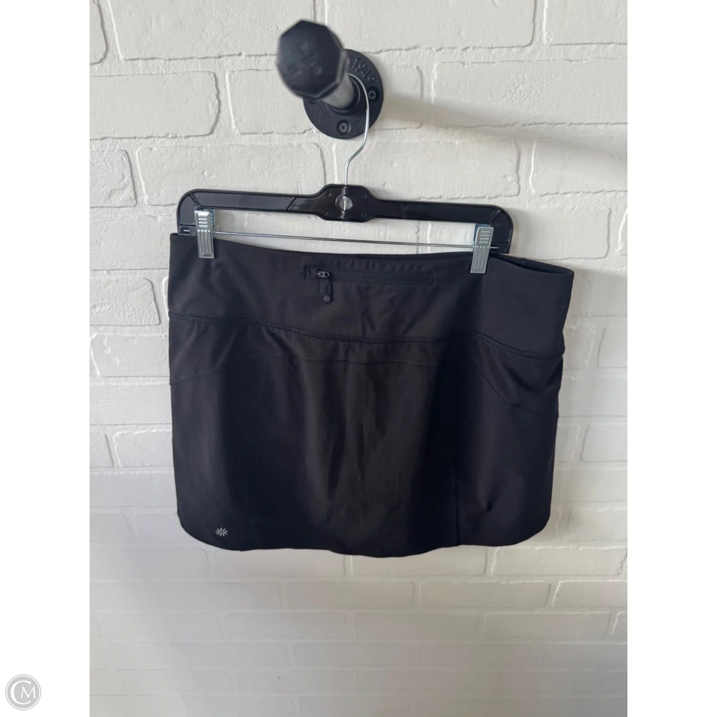 Athletic Skort By Athleta In Black, Size: 12