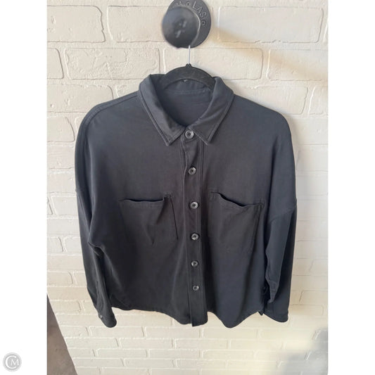 Athletic Top Long Sleeve Collar By Vuori In Black, Size: Xs