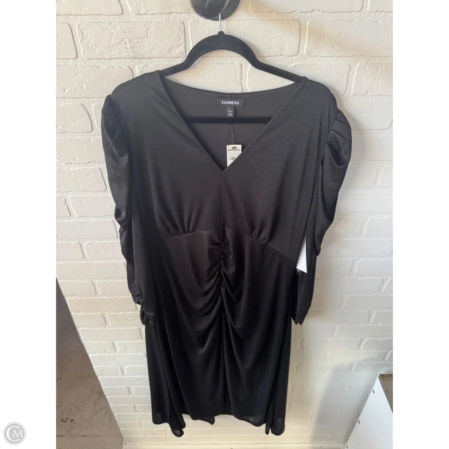 Dress Party Midi By Express In Black, Size: Xxl