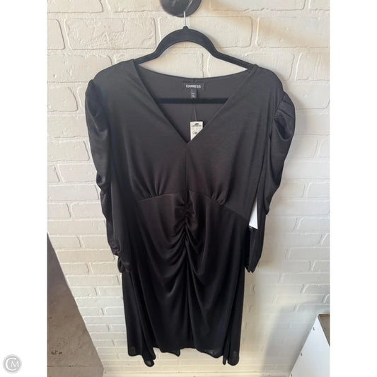 Dress Party Midi By Express In Black, Size: Xxl