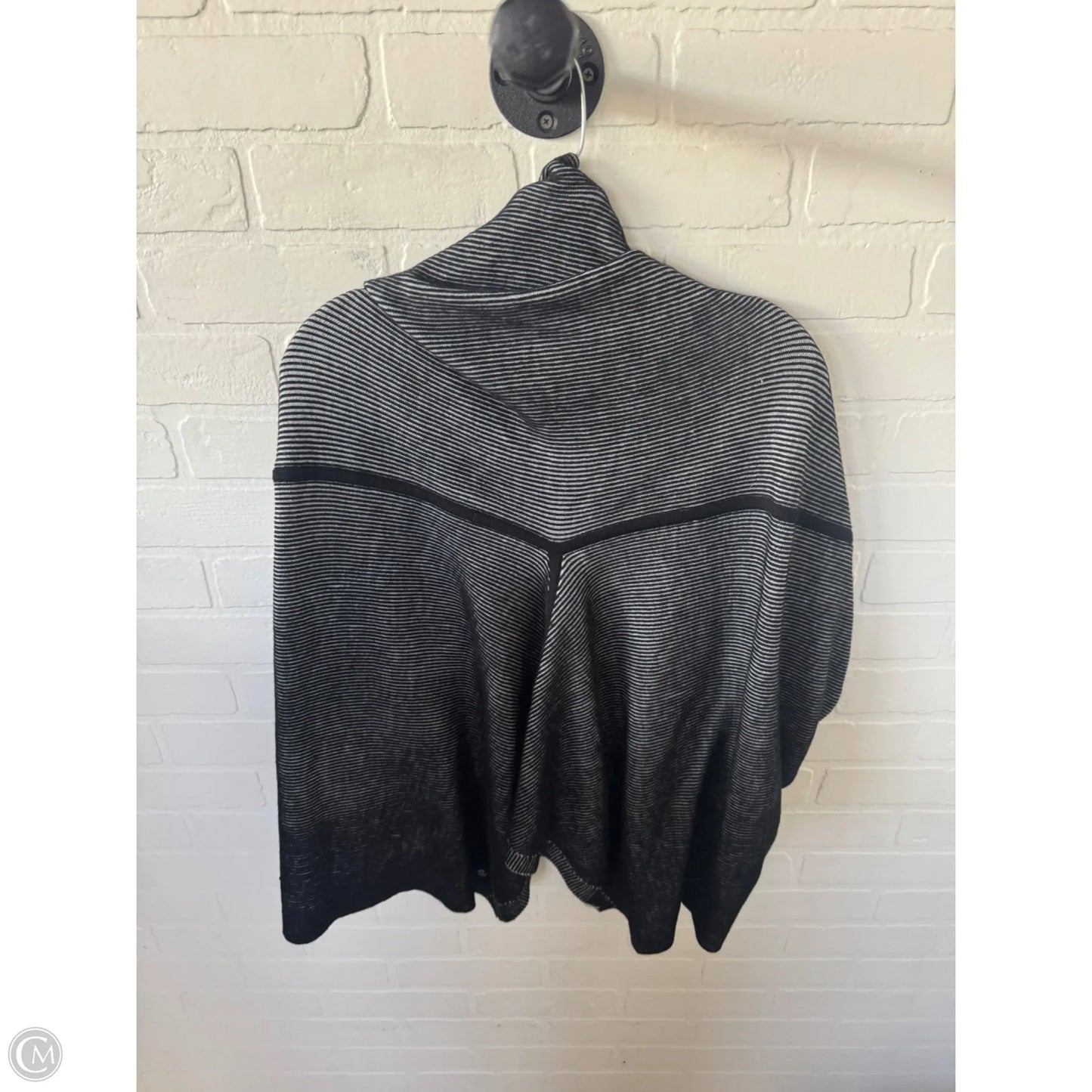 Sweater Cardigan By Lululemon In Black & Grey, Size: Osfm