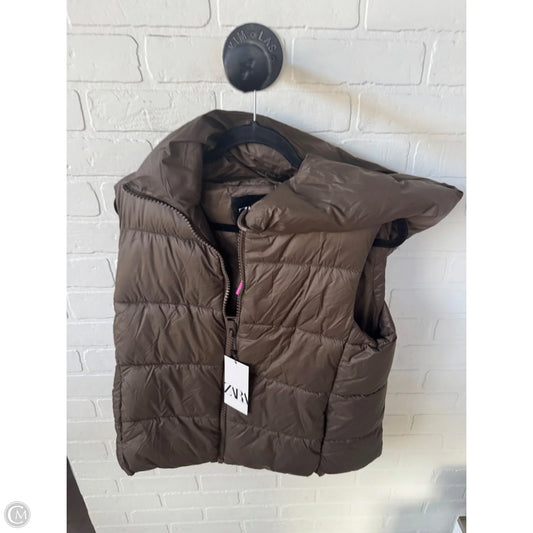Vest Puffer & Quilted By Zara In Green, Size: L