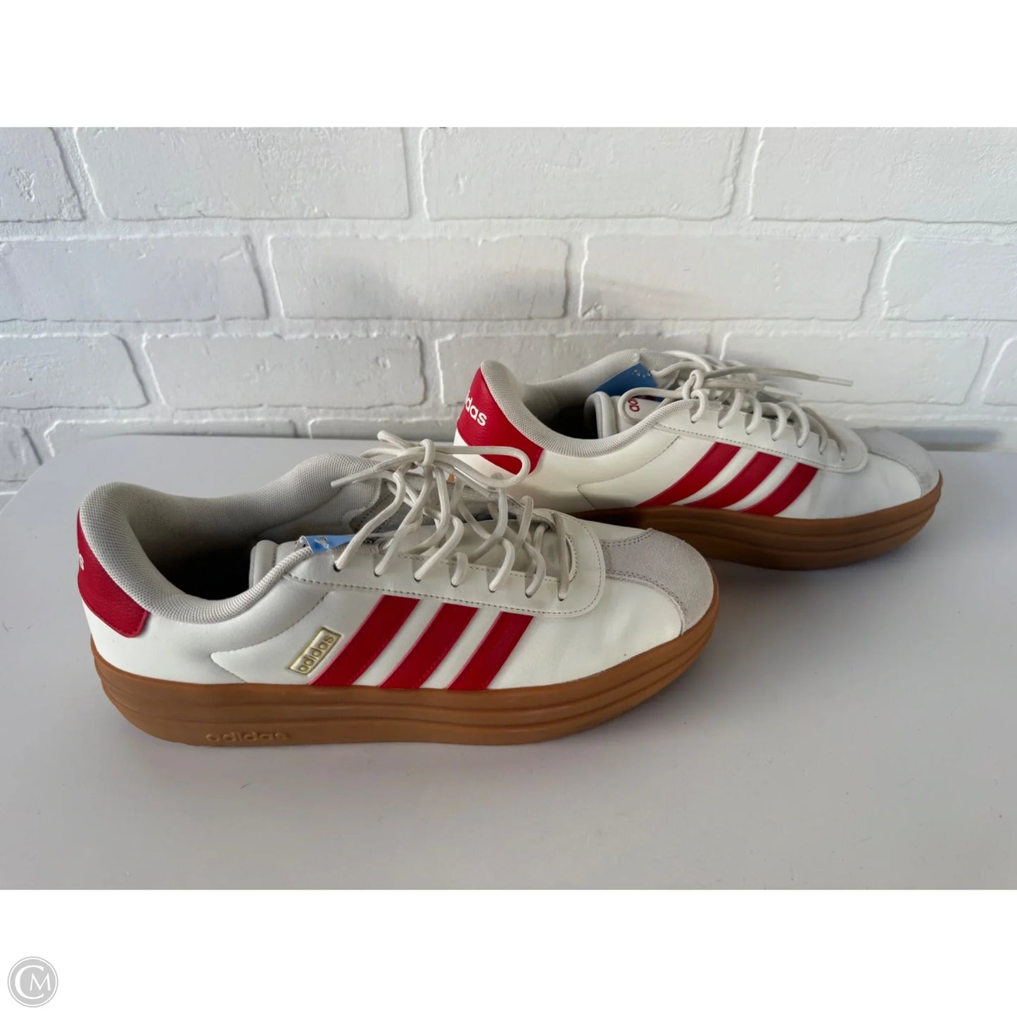 Shoes Sneakers Platform By Adidas In Red & White, Size: 11