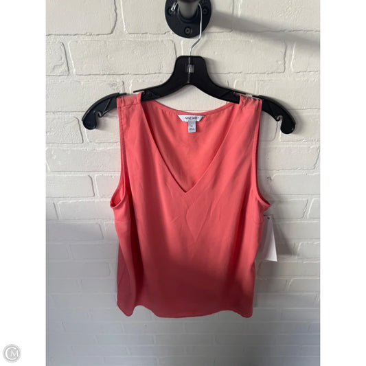 Top Sleeveless By Nine West Apparel In Orange, Size: M
