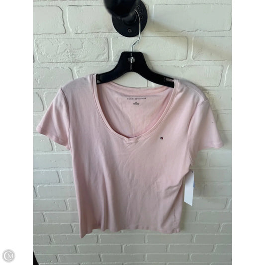 Top Short Sleeve Basic By Tommy Hilfiger In Pink, Size: L