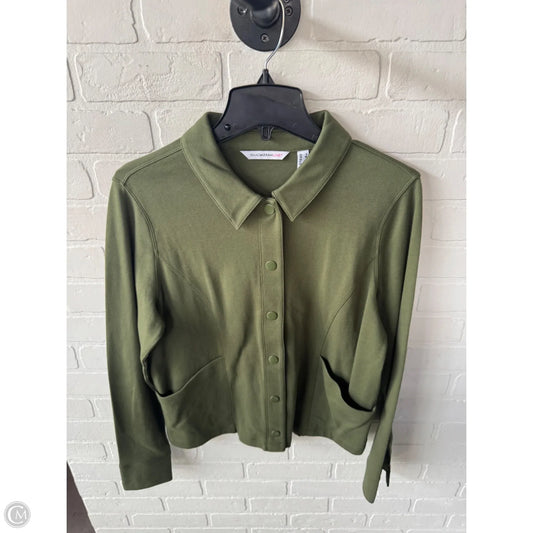 Top Long Sleeve By Isaac Mizrahi Live Qvc In Green, Size: S