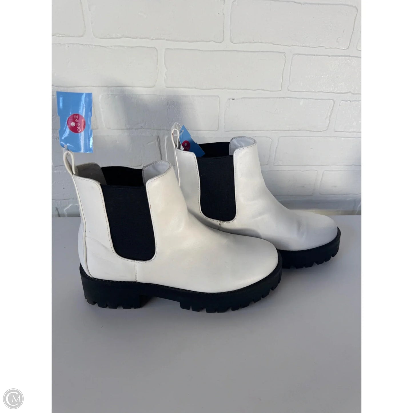 Boots Ankle Heels By Bp In White, Size: 8.5