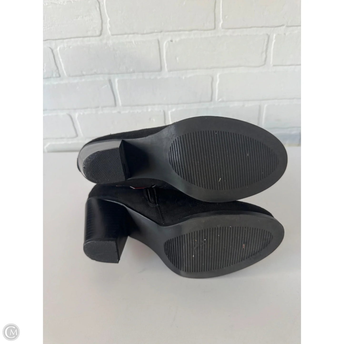 Boots Ankle Heels By Justfab In Black, Size: 9