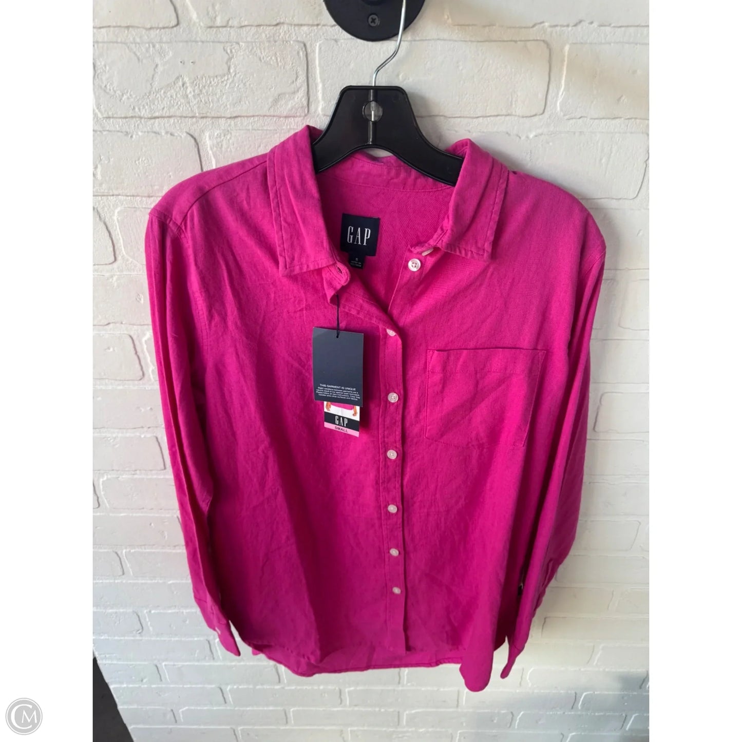 Top Long Sleeve By Gap In Pink, Size: S