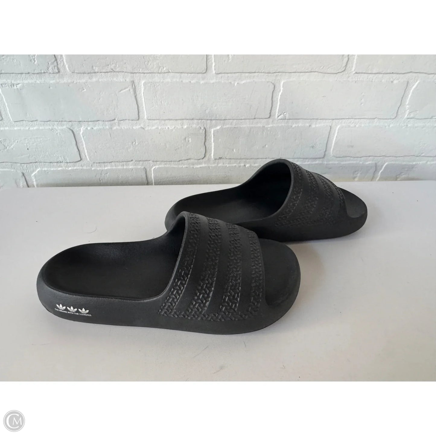 Sandals Flats By Adidas In Black, Size: 8