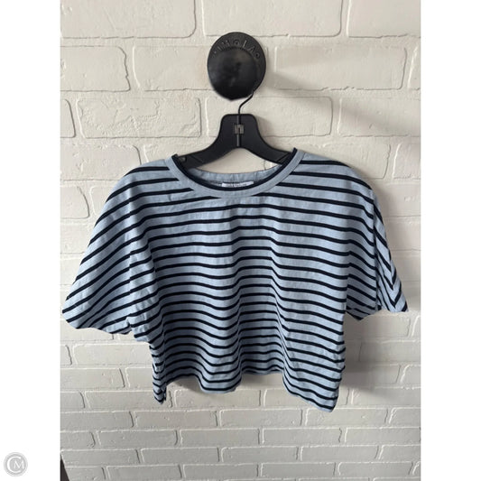 Top Short Sleeve By Ann Taylor In Blue, Size: S