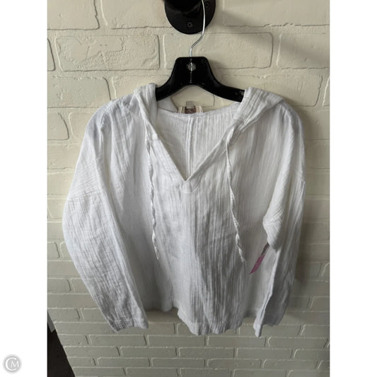 Top Long Sleeve By Loft In White, Size: S