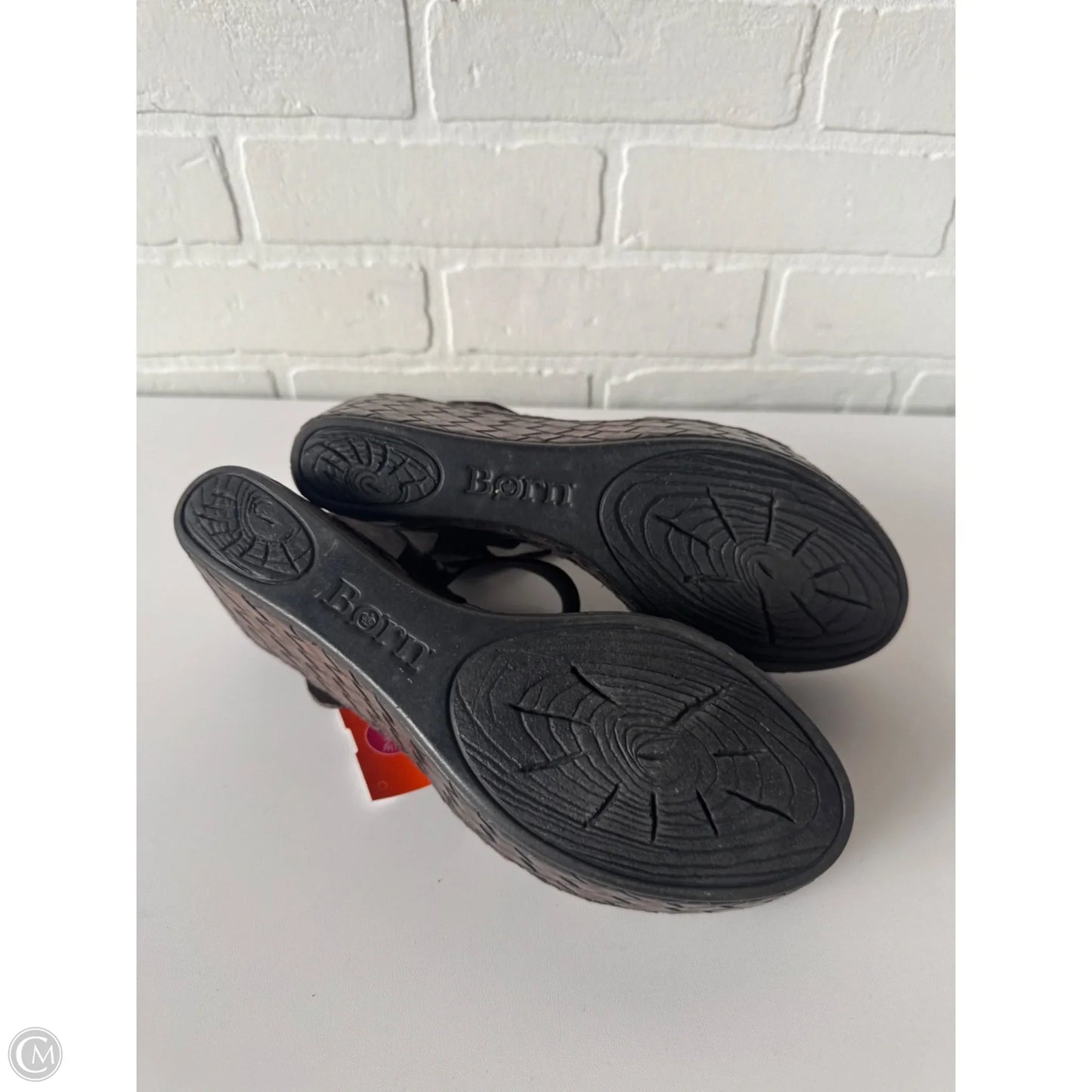 Sandals Heels Wedge By Born In Brown, Size: 8