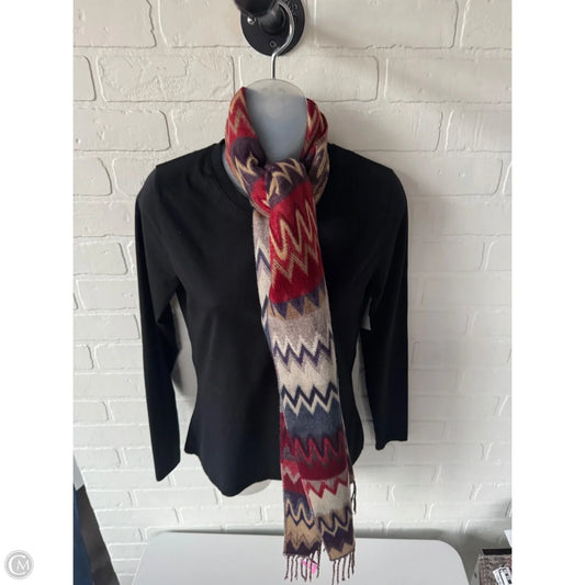 Scarf Winter By Cmc In Red & Tan