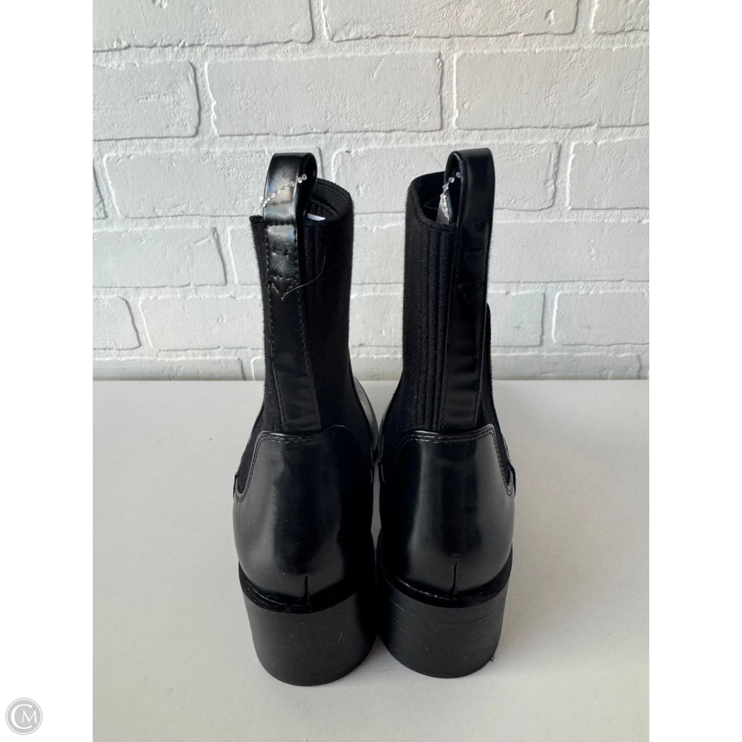 Boots Mid-calf Heels By Zara In Black, Size: 8