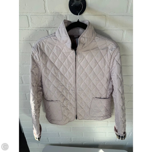 Jacket Luxury Designer By Burberry In Pink, Size: L