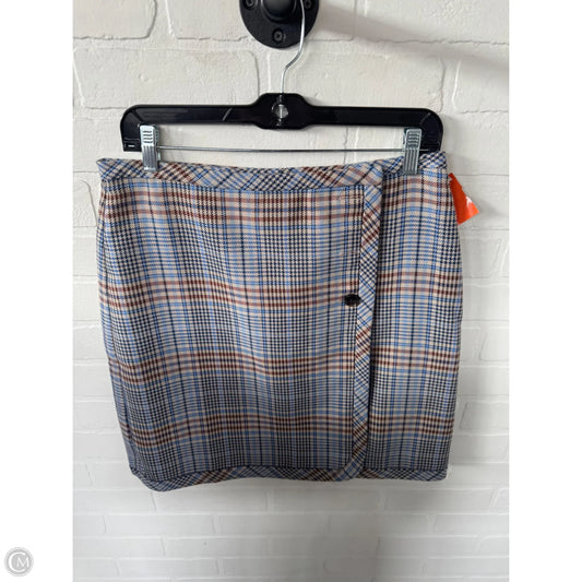 Skirt Mini & Short By Talbots In Blue & Tan, Size: 4