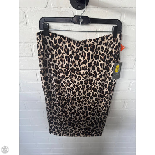 Skirt Midi By Vince Camuto In Black & Cream, Size: 8