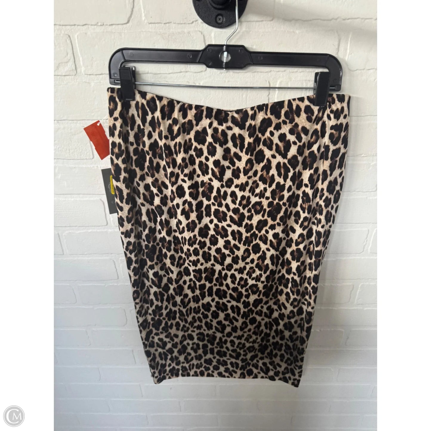 Skirt Midi By Vince Camuto In Black & Cream, Size: 8