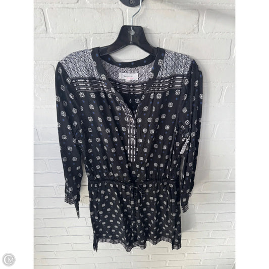 Dress Casual Short By Vince Camuto In Black & Blue, Size: M