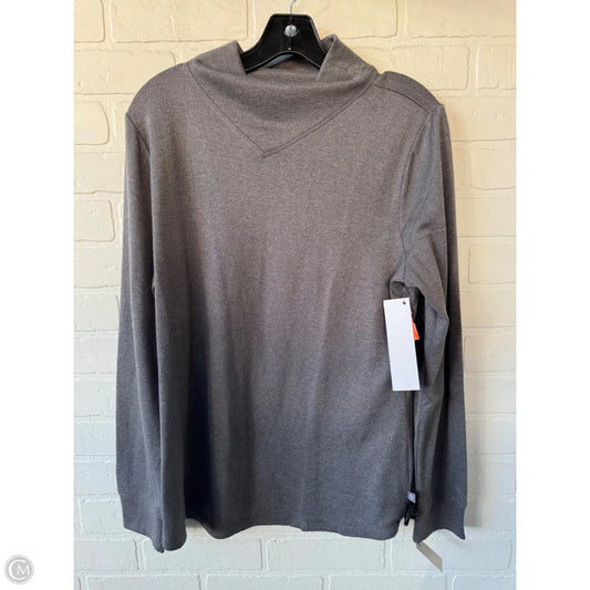 Sweater By Talbots In Grey, Size: L