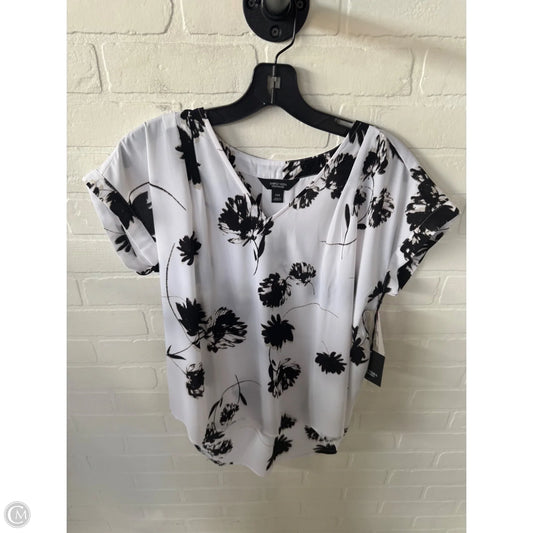 Top Sleeveless By Simply Vera In Black & White, Size: Mp