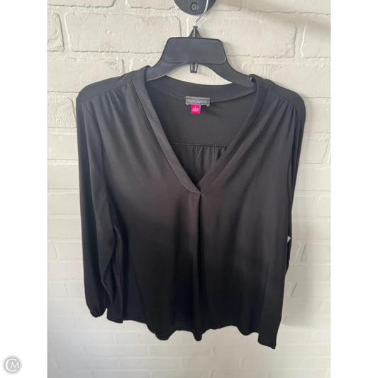 Top Long Sleeve By Vince Camuto In Black, Size: L