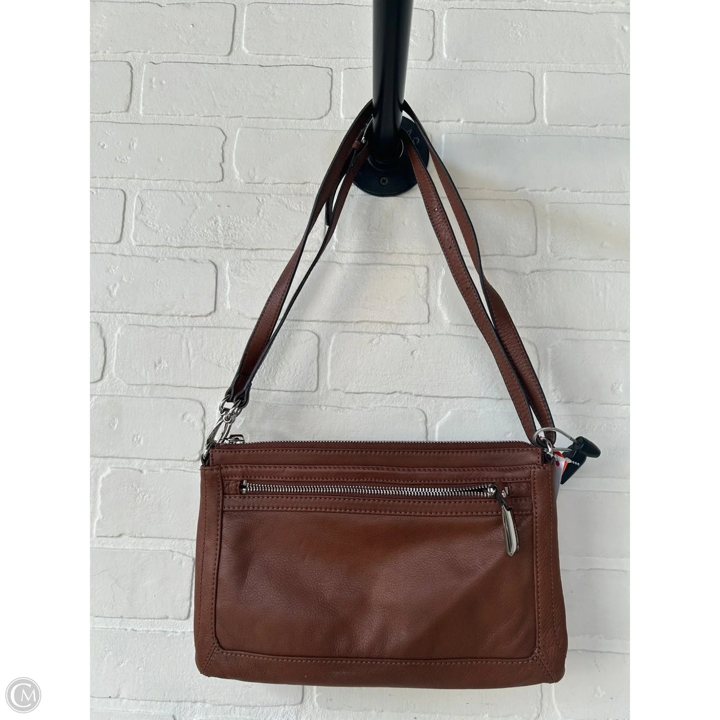 Crossbody Leather By B. Makowsky, Size: Small