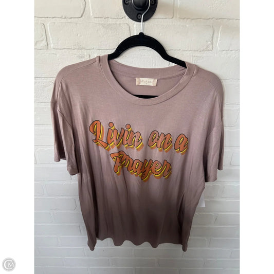 Top Short Sleeve Basic By Altard State In Brown, Size: M