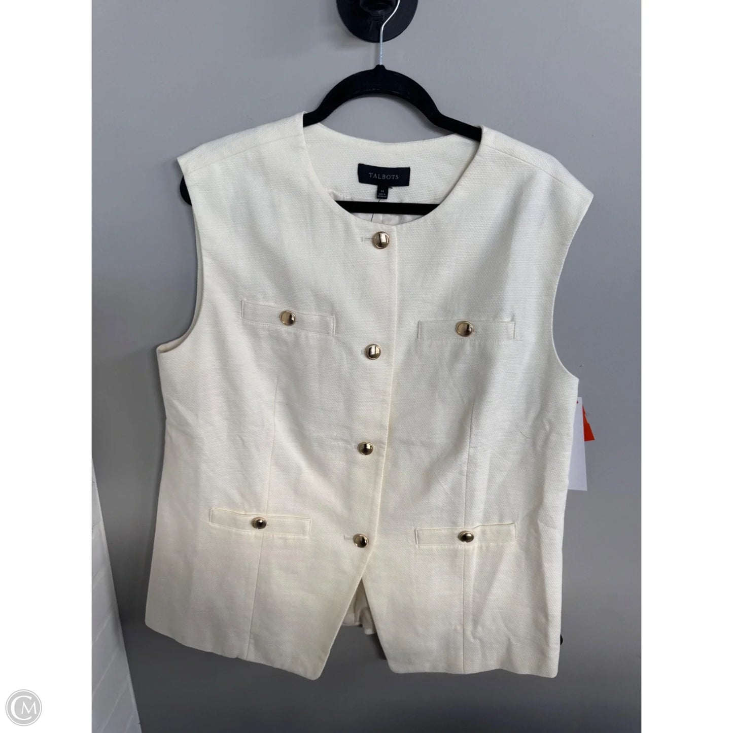 Blazer By Talbots In Cream, Size: Xl