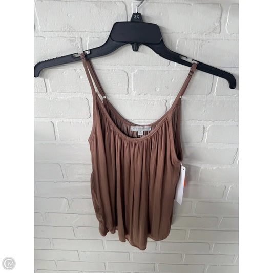 Top Sleeveless By Allison Joy In Brown, Size: Xs