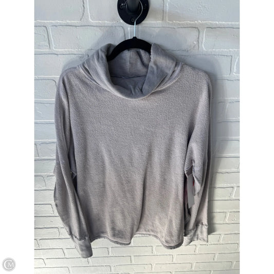 Sweatshirt Collar By Michael Stars In Grey, Size: S