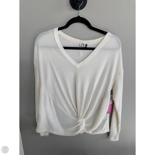Top Long Sleeve By Anthropologie In Cream, Size: M