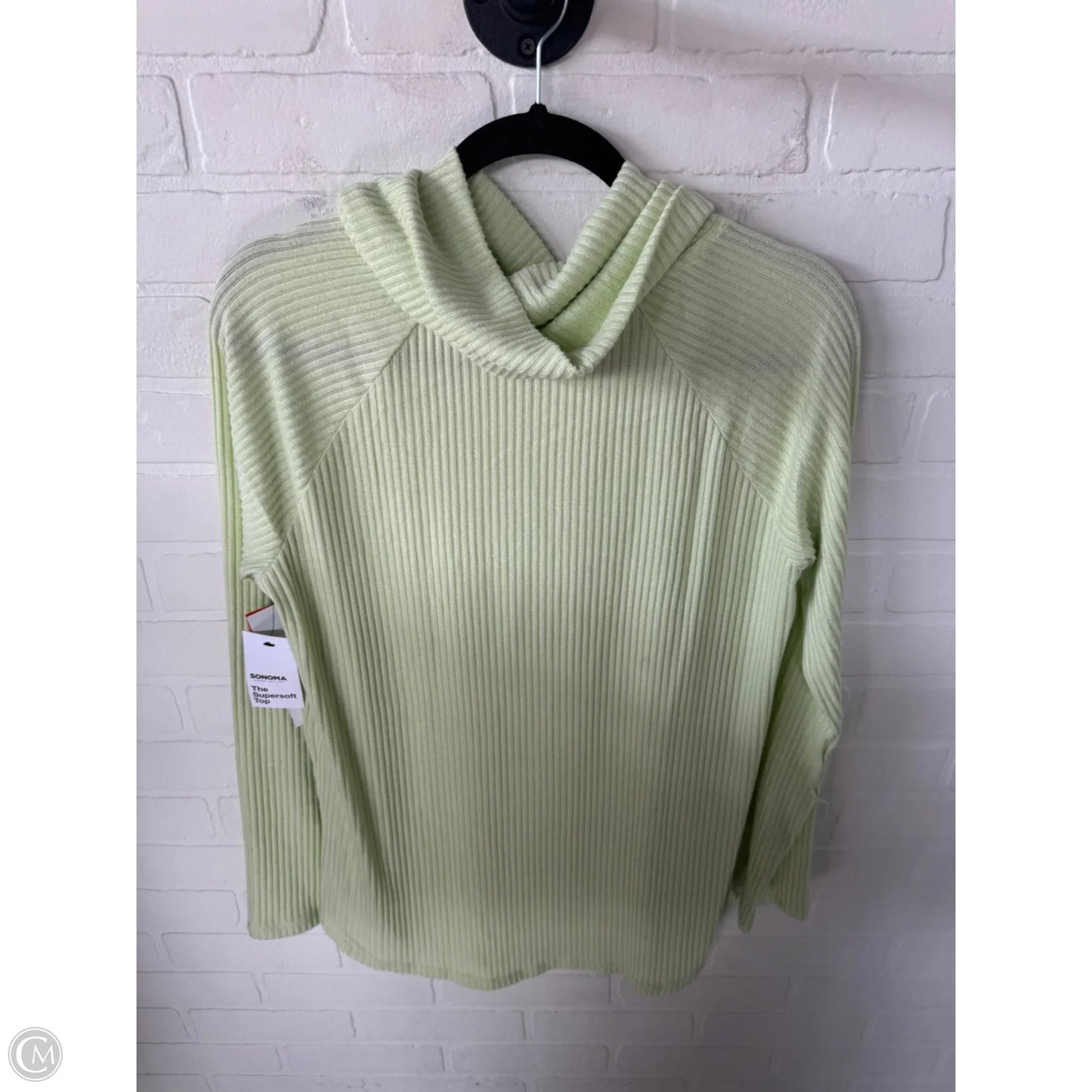 Top Long Sleeve By Sonoma In Green, Size: M