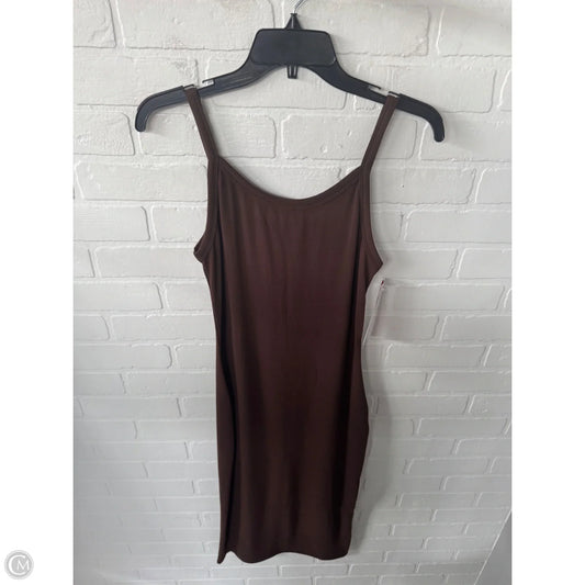 Dress Casual Midi By Shein In Brown, Size: S