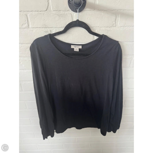Top Long Sleeve By Style And Company In Black, Size: M