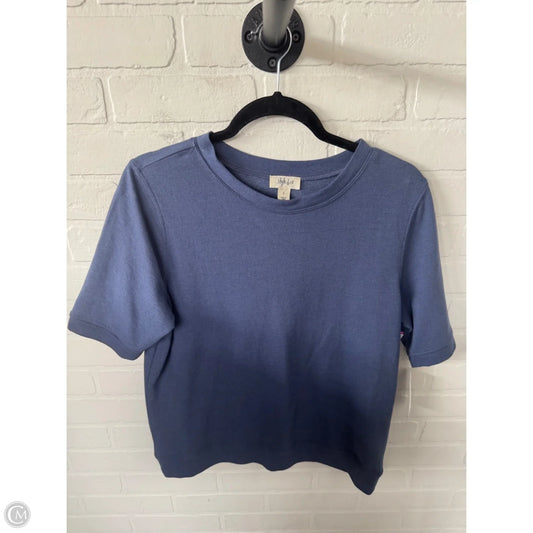 Top Short Sleeve By Style And Company In Blue, Size: L