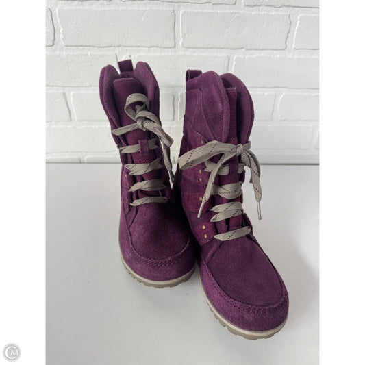 Boots Snow By Sorel In Purple, Size: 7