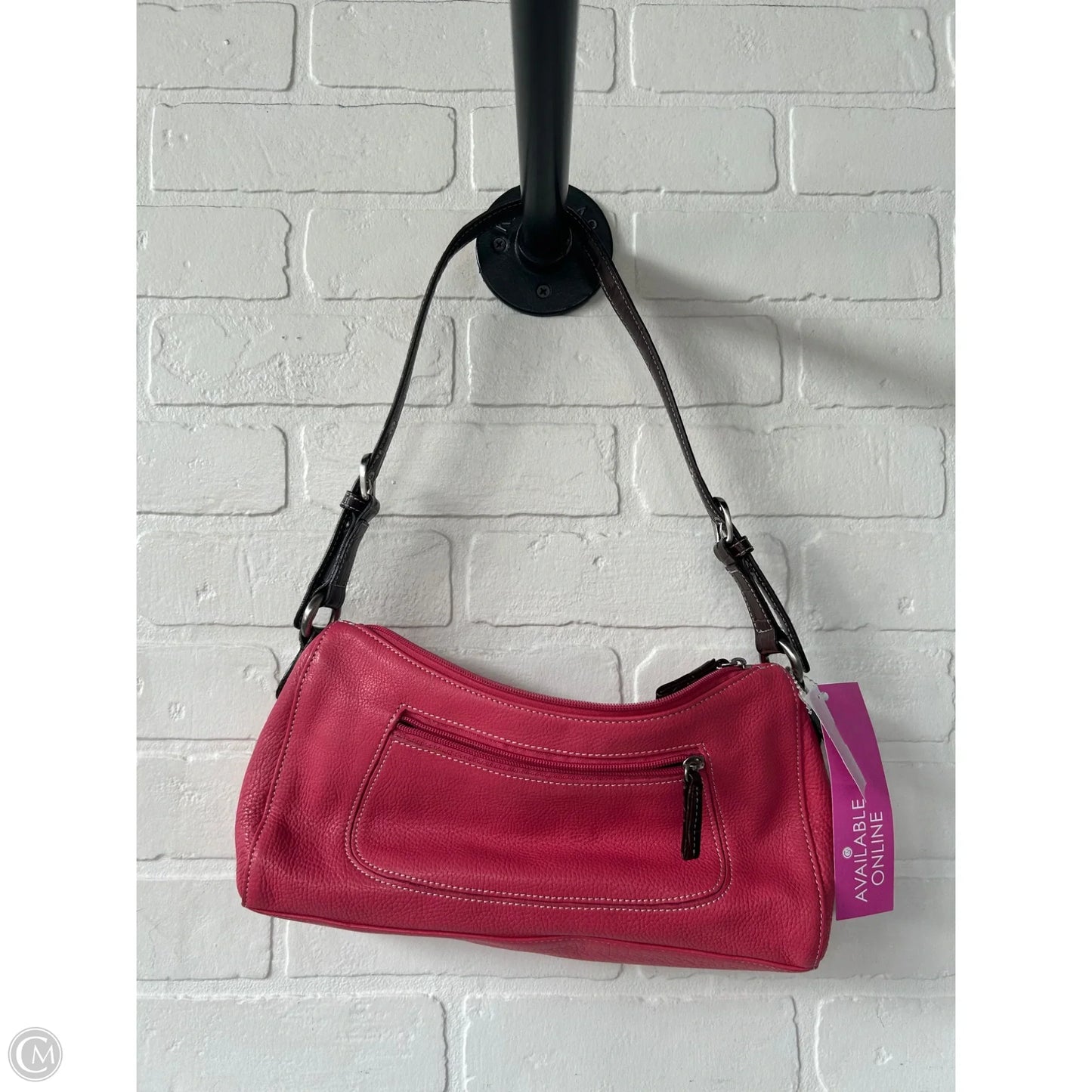 Handbag Leather By Clothes Mentor, Size: Small
