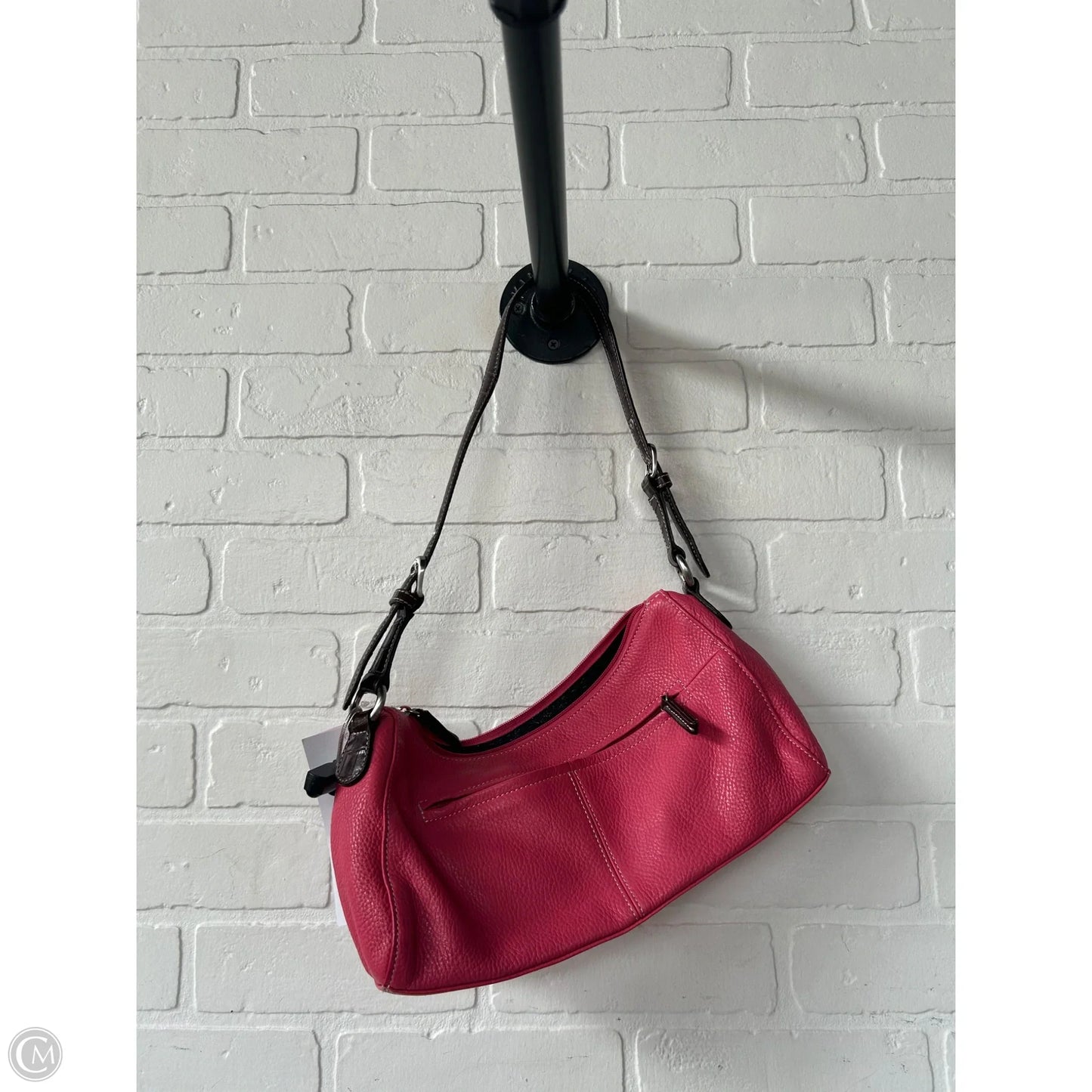 Handbag Leather By Clothes Mentor, Size: Small