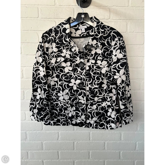 Jacket Other By Charter Club In Black & White, Size: M