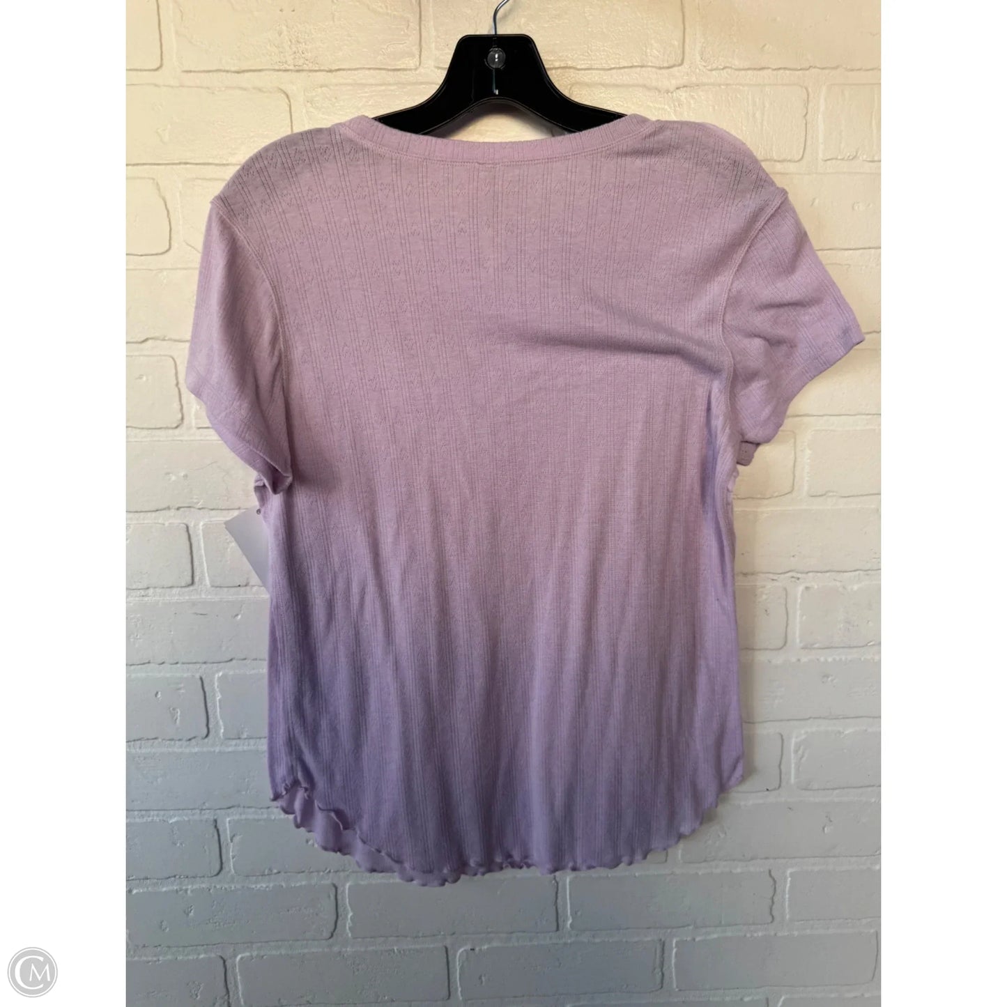Top Short Sleeve Basic By Free People In Purple, Size: Xl