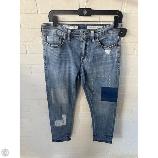 Jeans Boyfriend By Pilcro In Blue Denim, Size: 4