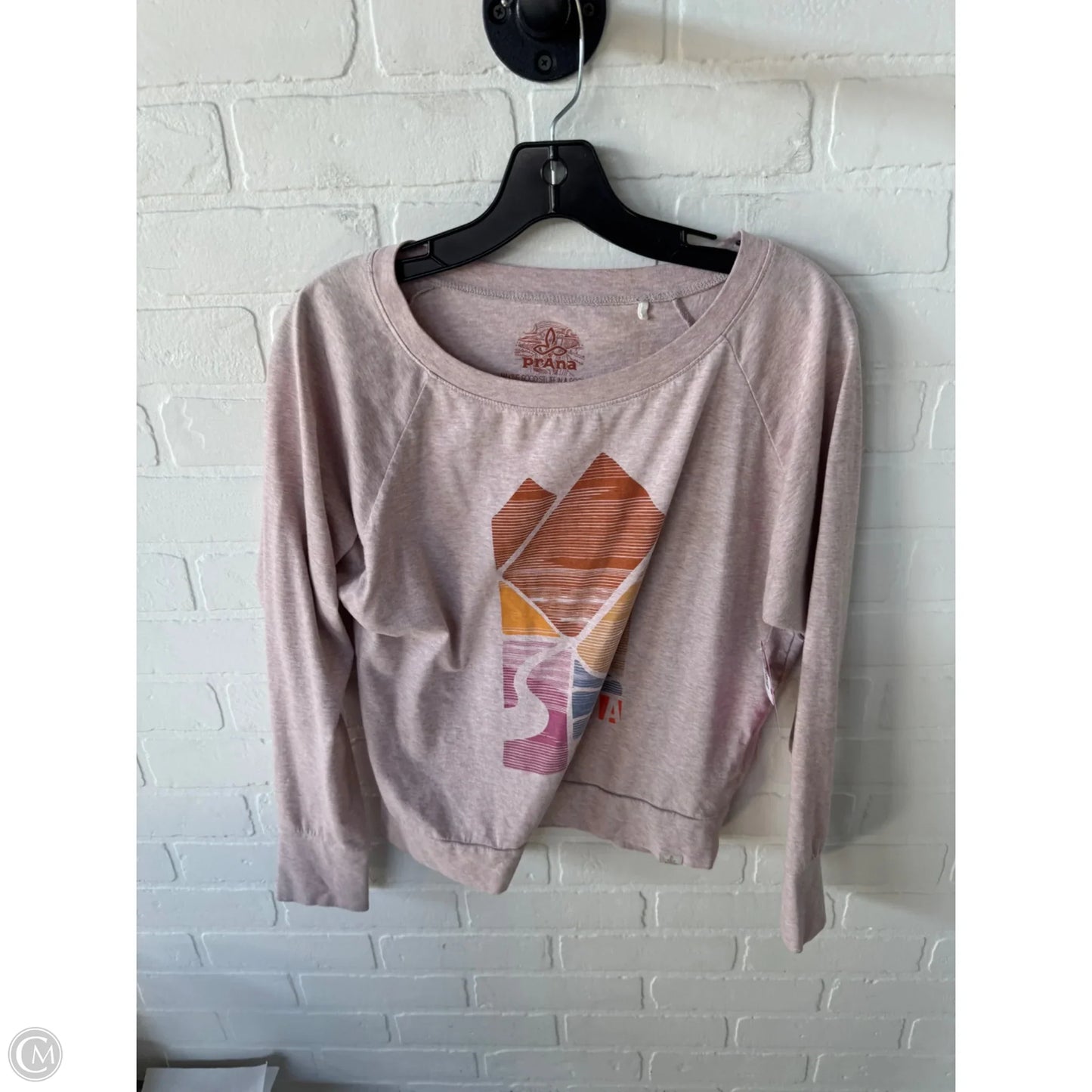 Top Long Sleeve By Prana In Pink, Size: S